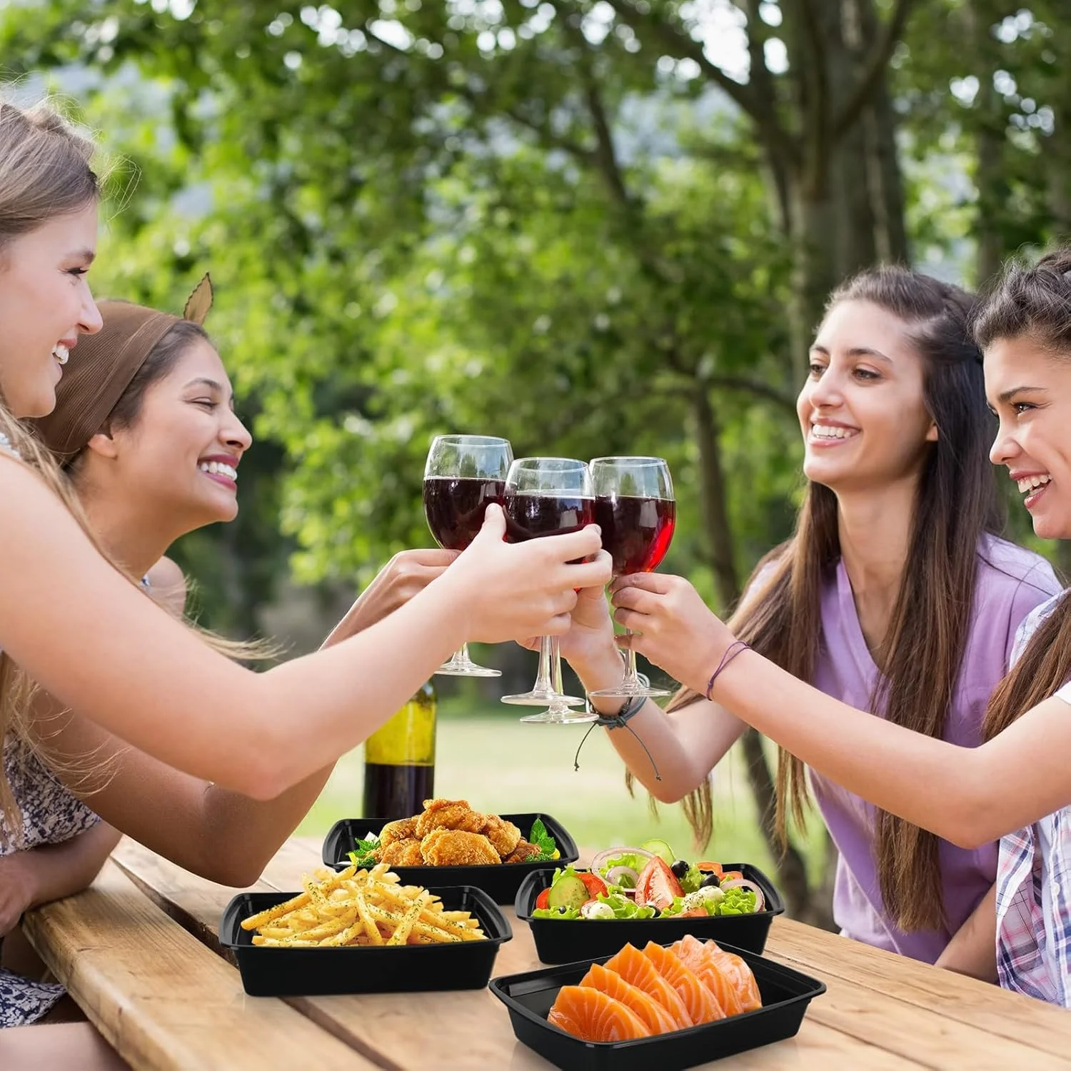 مومنت [بسته 20 عددی] | ظروف آماده سازی غذا 32 اونسی با درب | ظروف نگهداری مواد غذایی پلاستیکی تک قسمتی | ظرف غذا | جعبه ناهار برای بزرگسالان [22x15x4.5 سانتی متر]