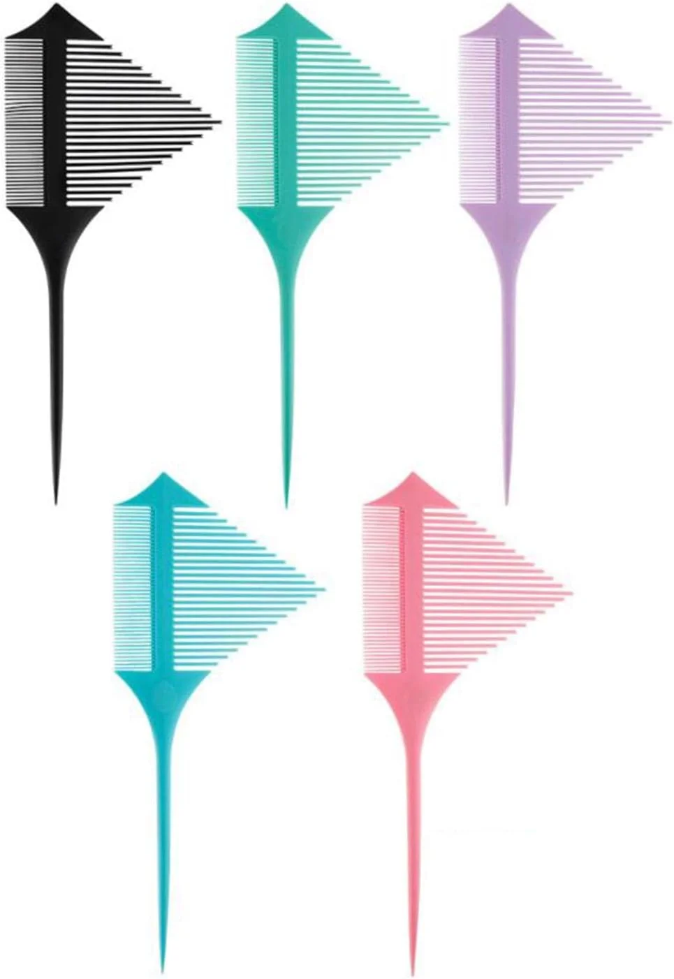 شانه دم موشی مقاوم در برابر حرارت T.O.G برای زنان و مردان، ابزار تقسیم و حالت دهی مو، آبی