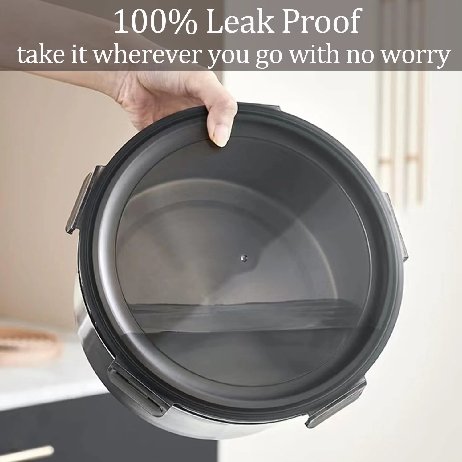 ظروف غذای استیل ضد زنگ Misichao با درب های محکم 4 عددی - ظرف آماده سازی غذا، جعبه ناهار فلزی قابل استفاده مجدد برای آشپزخانه، پیک نیک، بدون BPA، ضد نشت، قابل استفاده در فر، فریزر و ماشین ظرفشویی