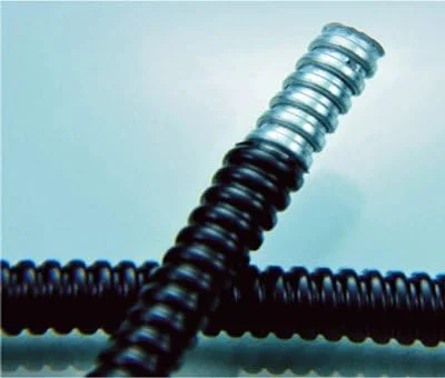 لوله خرطومی فلزی انعطاف پذیر با روکش PVC و فولاد گالوانیزه ضد مایع Electriduct - سایز 1/4 اینچ - طول 5 فوت