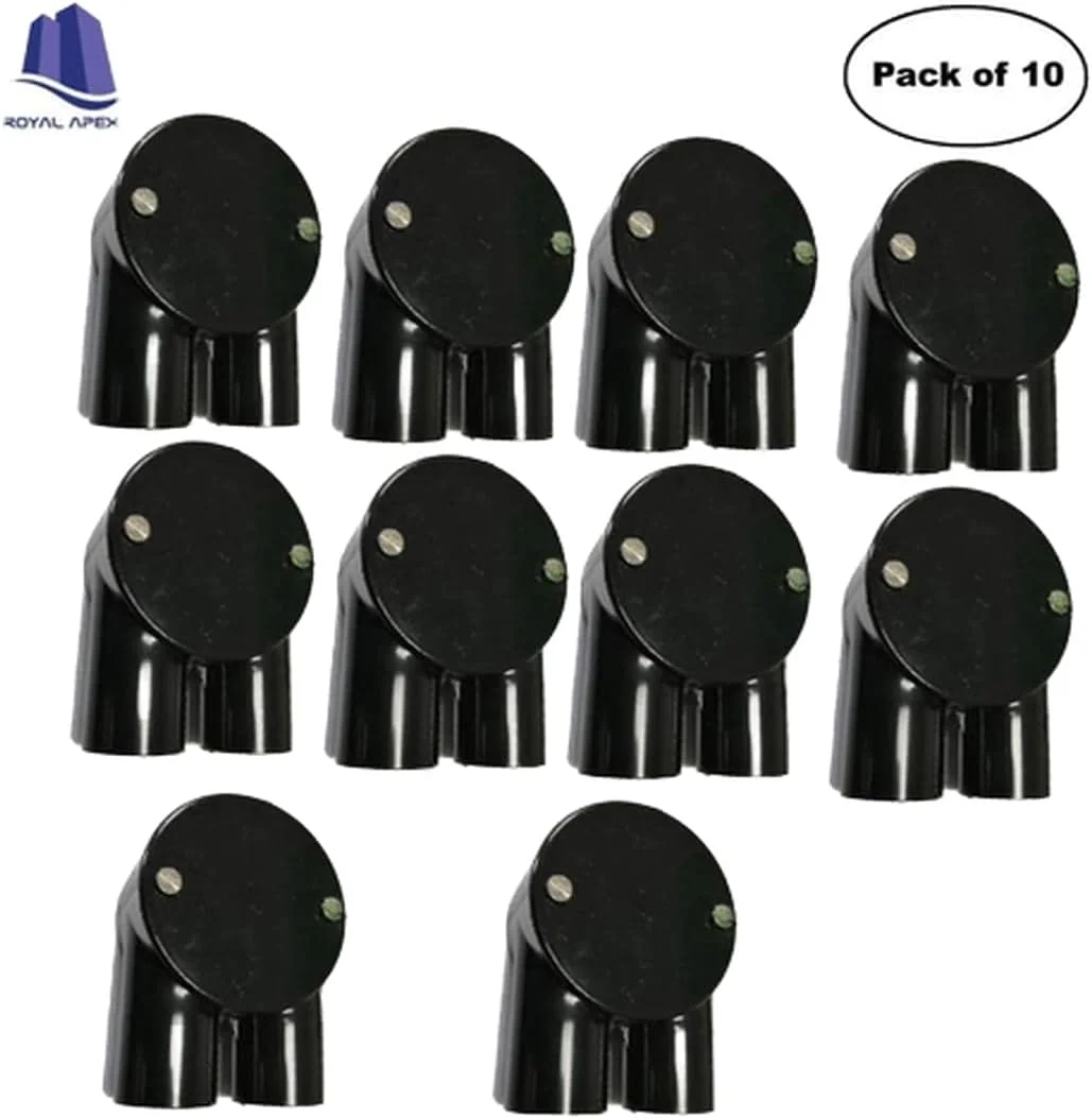 لوله و اتصالات پی وی سی برای سیم کشی و کابل کشی الکتریکی داخلی و خارجی، بسته 10 عددی 20 میلی متری، اتصال U شکل