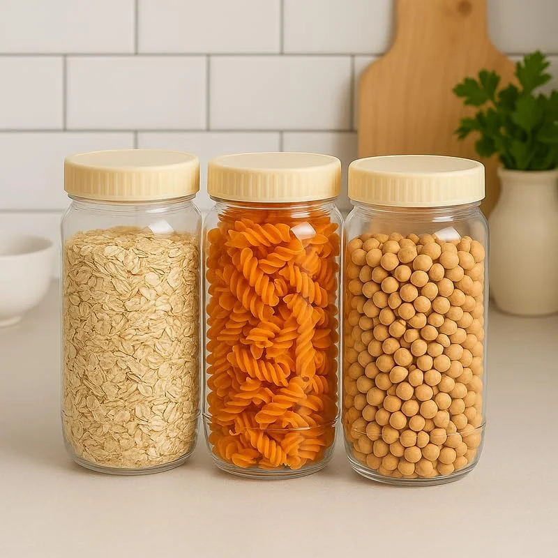 ست ظروف پلاستیکی فیتو، 1500 میلی لیتر، 3 تکه، ظروف شفاف با درب برای سازماندهی آشپزخانه و انبار ست ظروف پلاستیکی فیتو، 1500 میلی لیتر، 3 تکه، ظروف شفاف با درب برای سازماندهی آشپزخانه و انبار