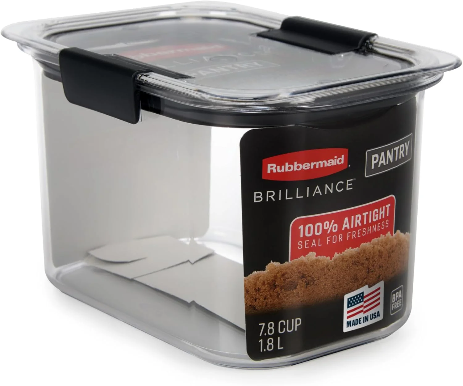 ظرف نگهداری مواد غذایی درب دار Rubbermaid Brilliance Pantry مدل 1994225