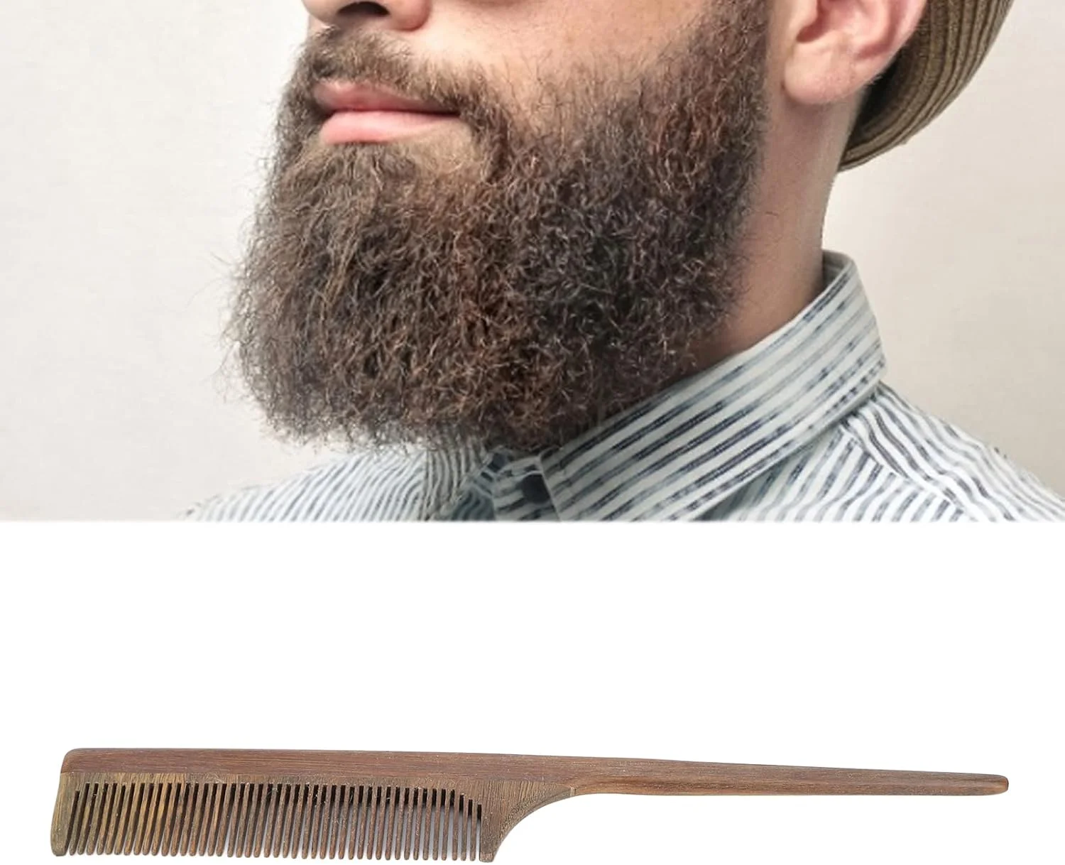 شانه موی ژیمو، جلوگیری از گره خوردگی. شانه ریش چوبی دست ساز.