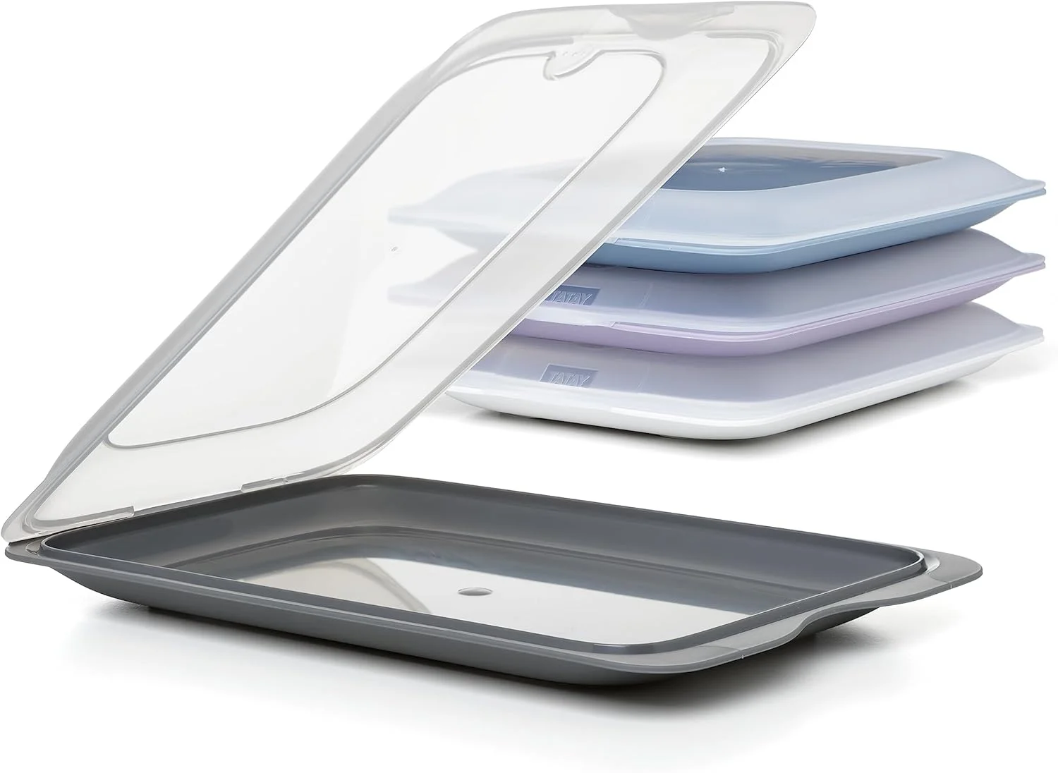 ست 4 تکه ظرف نگهدارنده گوشت سرد تاتای مدل Fresh Mix، چند رنگ