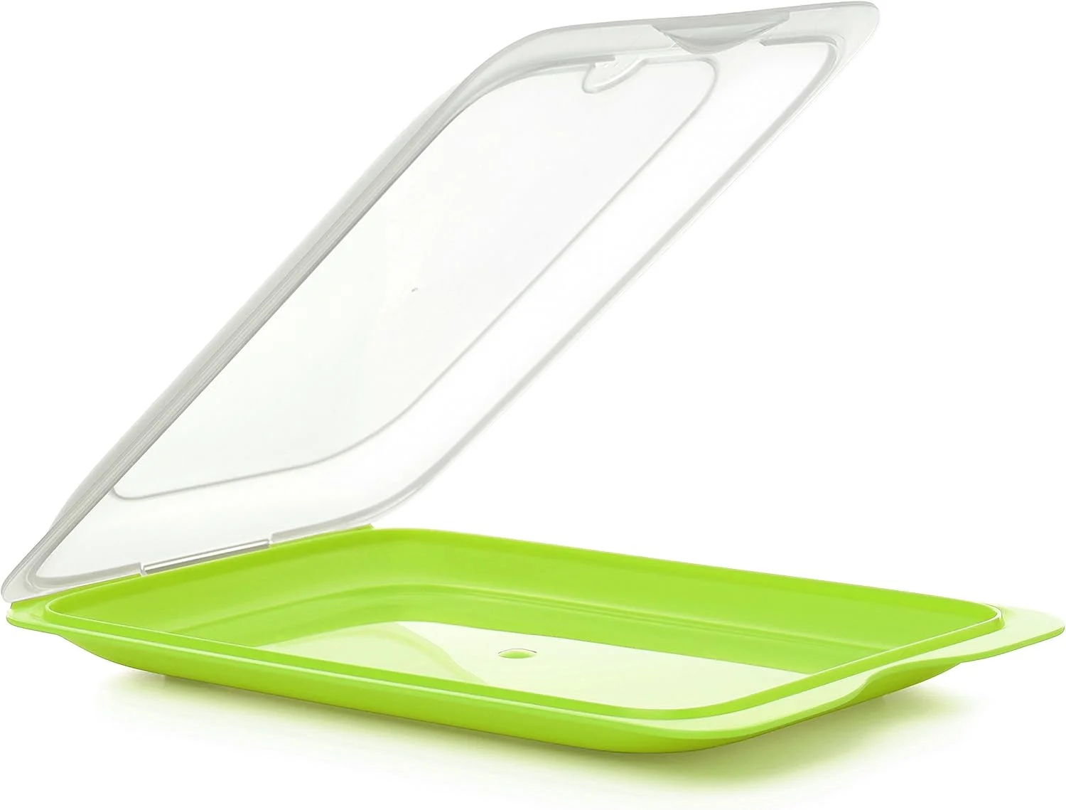 ست ۳تایی ظروف نگهداری گوشت سرد تاتای با درب، بدون BPA، قابل استفاده مجدد، قابل چیدن روی هم، قابل شستشو در ماشین ظرفشویی و استفاده در مایکروویو، رنگ لیمویی. ابعاد ۱۷ x ۳,۲ x ۲۵,۲ سانتی متر