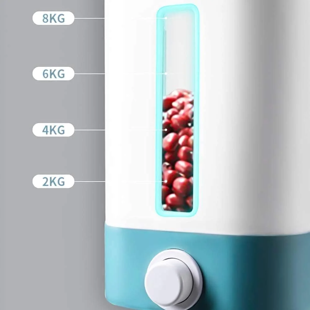 ظرف نگهداری و پخش کننده برنج TIM - جعبه نگهداری خشک جو به وزن 2.0 پوند (تقریباً 12 کیلوگرم)، استوانه اندازه گیری برنج، پخش کننده اتوماتیک برنج، سطل برنج خانگی با درب و فنجان اندازه گیری (آبی) ظرف نگهداری و پخش کننده برنج TIM - جعبه نگهداری خشک جو به وزن 2.0 پوند (تقریباً 12 کیلوگرم)، استوانه اندازه گیری برنج، پخش کننده اتوماتیک برنج، سطل برنج خانگی با درب و فنجان اندازه گیری (آبی)