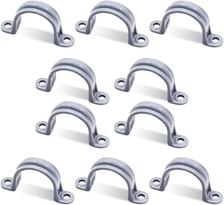 بست لوله پی وی سی Wocloer سایز 1-1/4 اینچ، بست لوله دو سوراخه، اتصالات بست لوله برق ضد مایع (بسته 10 عددی) بست لوله پی وی سی Wocloer سایز 1-1/4 اینچ، بست لوله دو سوراخه، اتصالات بست لوله برق ضد مایع (بسته 10 عددی)