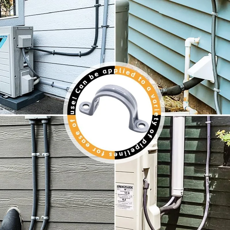 بست لوله پی وی سی Wocloer سایز 1-1/4 اینچ، بست لوله دو سوراخه، اتصالات بست لوله برق ضد مایع (بسته 10 عددی) بست لوله پی وی سی Wocloer سایز 1-1/4 اینچ، بست لوله دو سوراخه، اتصالات بست لوله برق ضد مایع (بسته 10 عددی)