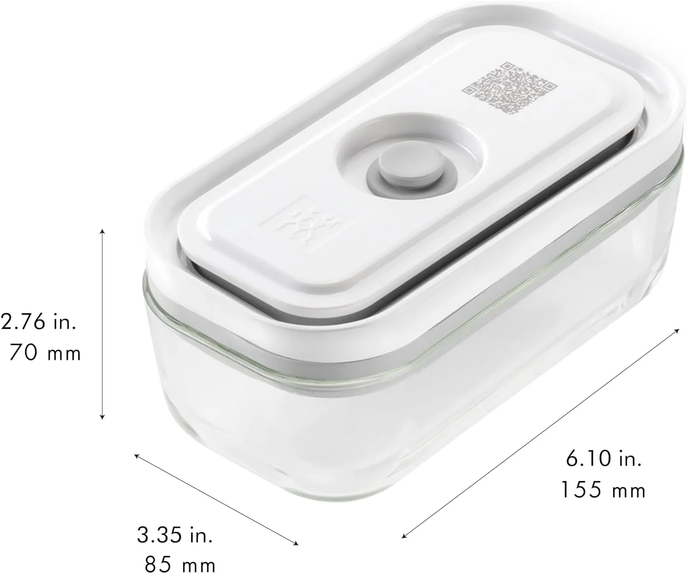 ظرف نگهداری مواد غذایی شیشه ای کوچک و درب دار ZWILLING Fresh & Save، ظرف آماده سازی غذا، نگهدارنده مواد غذایی