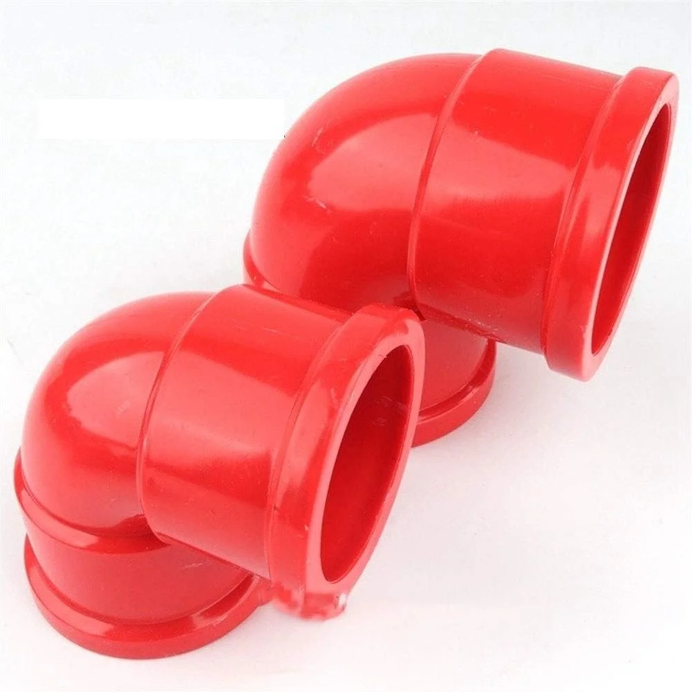PEHUB garden accessories 10pcs Thickened Red PVC Elbow Joint Aquarium Tank UPVC Connector Garden Irrigation Water Pipe Connectors Socket Tube Joints 20mm/25mm/32mm/40mm/50mm For garden (Color : Inner