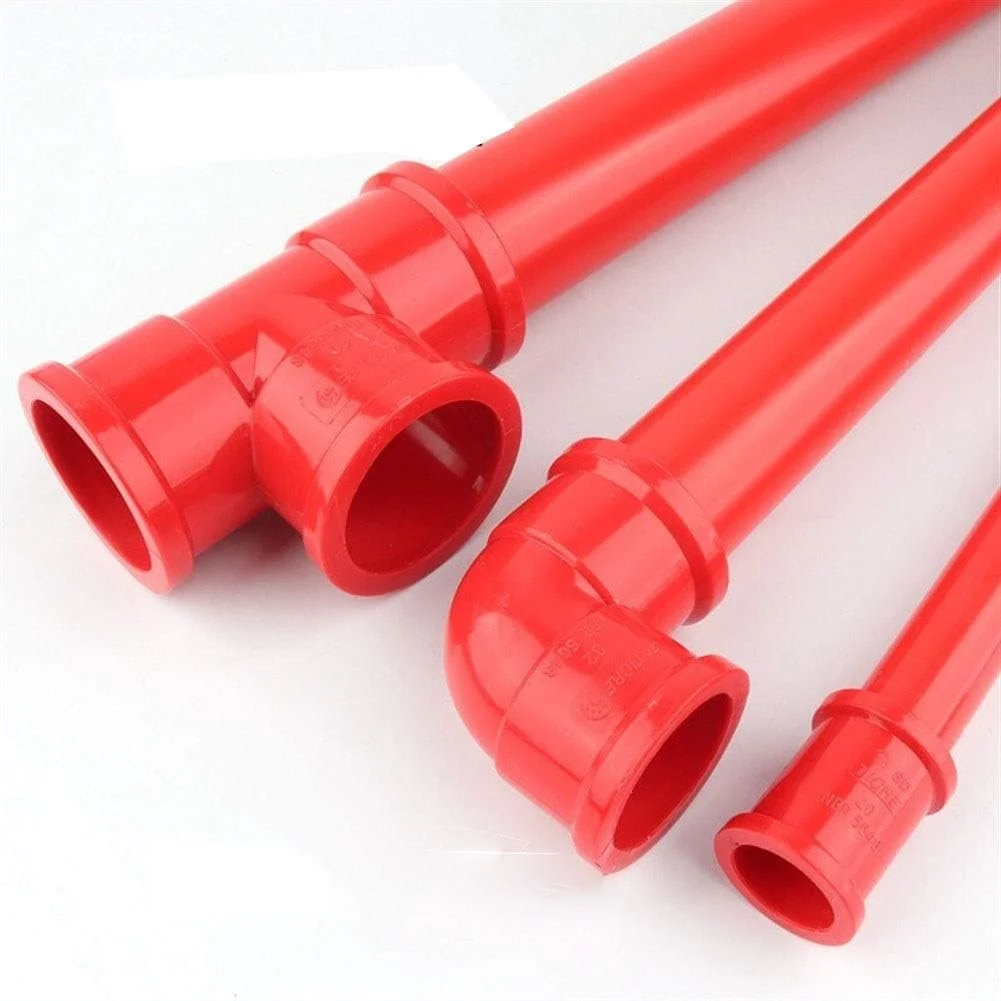 اتصالات باغبانی PEHUB، زانویی PVC ضخیم شده قرمز رنگ، اتصالات UPVC آکواریوم، اتصالات لوله آبیاری باغ، اتصالات لوله سوکت 20mm/25mm/32mm/40mm/50mm برای باغ (رنگ: داخلی)
