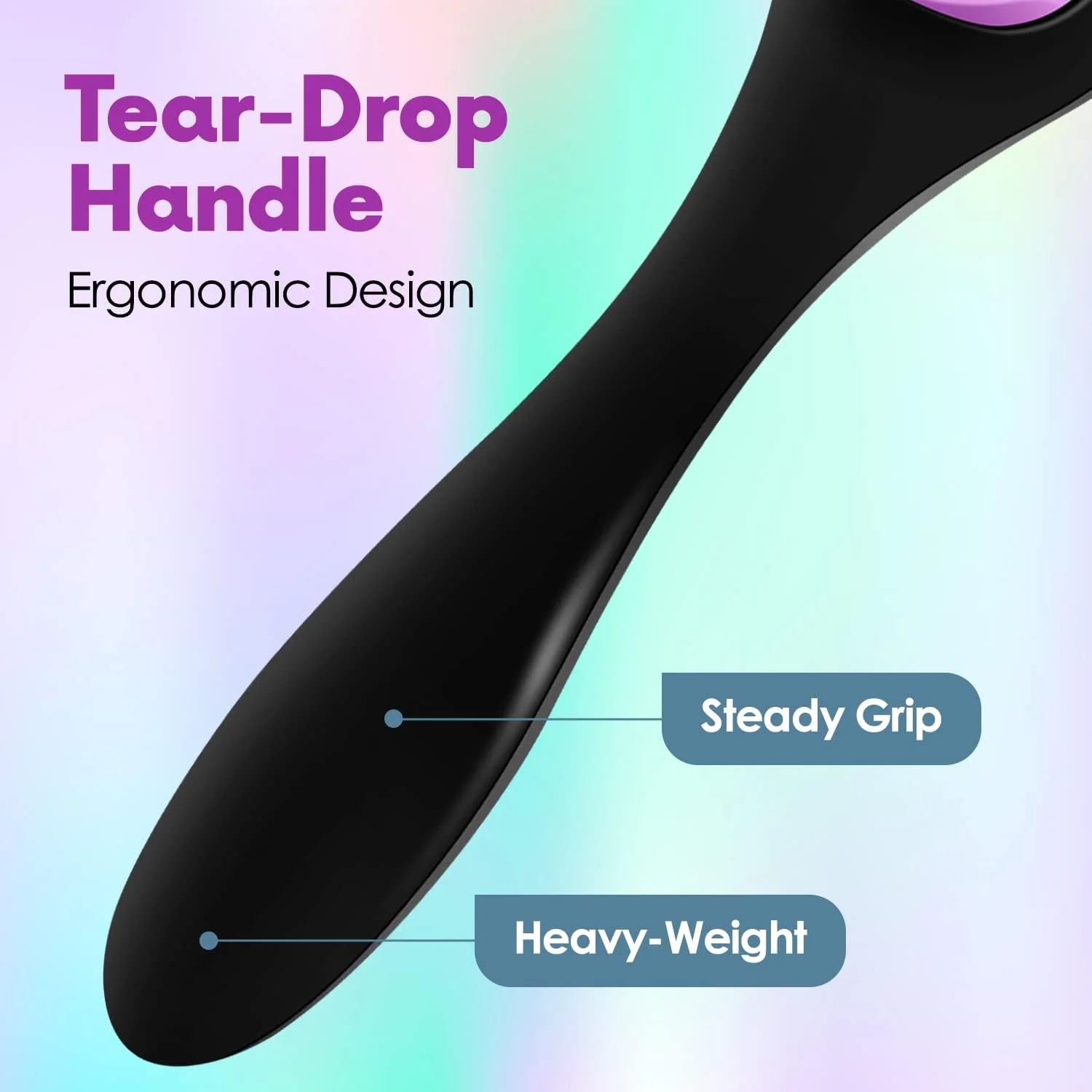 برس حالت دهنده موی حرفه ای 9 ردیفه آلپری برای موهای طبیعی، ضخیم و مجعد | برس جداکننده نایلونی کلاسیک، عالی برای ایجاد حلقه (بنفش)