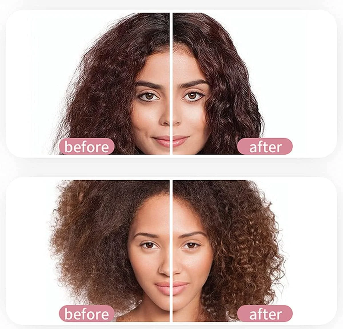 برس باز کننده گره مو Axodeen، شانه ماساژ فر برای موهای طبیعی فر، خیس، خشک، ضخیم، صاف و بلند (نقره ای/سفید)