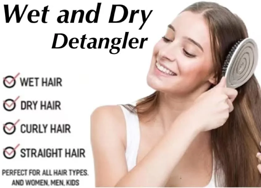 برس باز کننده گره مو ALANX، برس سازگار با محیط زیست با موهای فوق العاده نرم - به راحتی گره ها را باز می کند - برای موهای فر، صاف، زنان، مردان، کودکان، نوپایان، موهای خیس و خشک (خاکی) برس باز کننده گره مو ALANX، برس سازگار با محیط زیست با موهای فوق العاده نرم - به راحتی گره ها را باز می کند - برای موهای فر، صاف، زنان، مردان، کودکان، نوپایان، موهای خیس و خشک (خاکی)