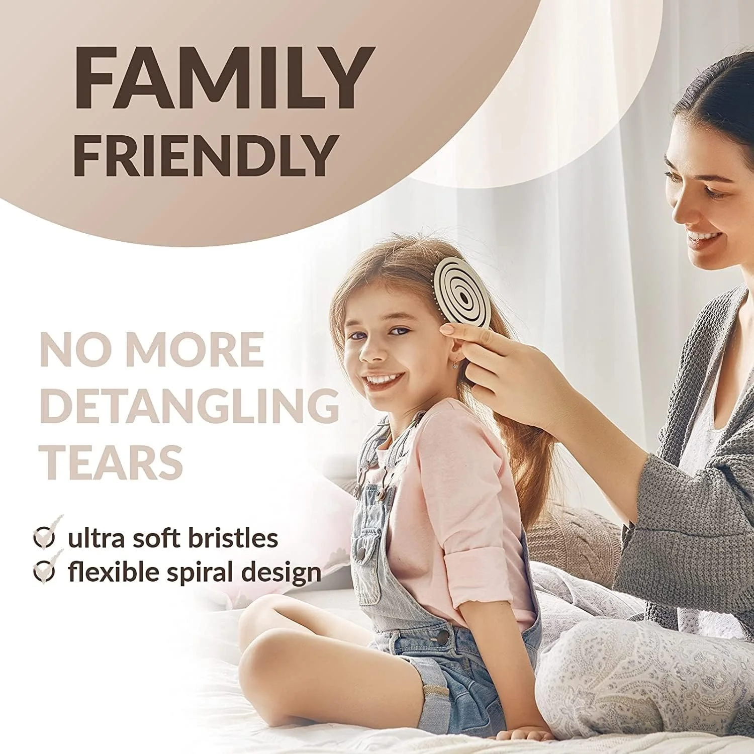 برس باز کننده گره مو ALANX، برس سازگار با محیط زیست با موهای فوق العاده نرم - به راحتی گره ها را باز می کند - برای موهای فر، صاف، زنان، مردان، کودکان، نوپایان، موهای خیس و خشک (خاکی) برس باز کننده گره مو ALANX، برس سازگار با محیط زیست با موهای فوق العاده نرم - به راحتی گره ها را باز می کند - برای موهای فر، صاف، زنان، مردان، کودکان، نوپایان، موهای خیس و خشک (خاکی)