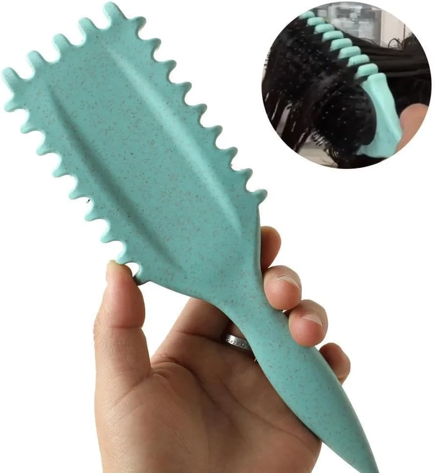 برس موی فر 1 عددی، برس حالت دهنده فر، شانه حالت دهی و جداکننده فر برای زنان و مردان، کشش کمتر و جداسازی فر، دستیابی به فرهای کاملاً مشخص (بژ)