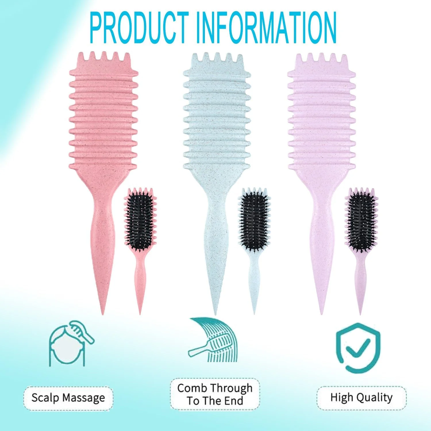 برس فر کننده مو 2024، برس حالت دهنده موهای فر، برس حالت دهنده فر (A)