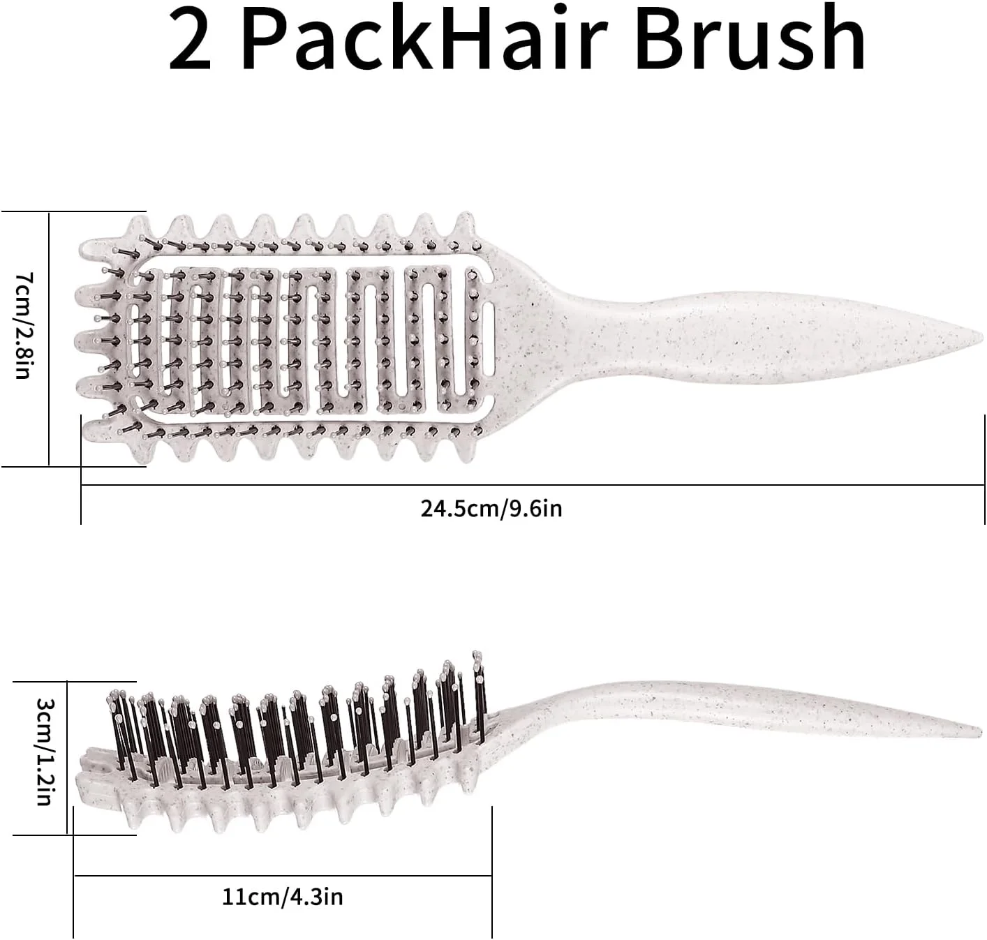 برس مو فرفری 2 عددی، برس حالت دهنده فر، برس تعریف کننده فر، برس باز کننده گره مو، برس باز کننده گره برای موهای فر، برس فر کننده مو، شانه حالت دهنده تعریف کننده فر برای باز کردن گره و حالت دادن، زنانه مردانه