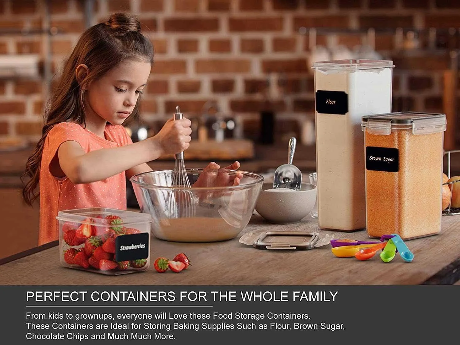 ظروف نگهداری مواد غذایی درب دار TYCOM مناسب برای نظم دهی آشپزخانه - ظروف پلاستیکی برای نگهداری مواد غذایی در انبار - ظروف نگهداری غلات، برنج، پاستا، آرد و شکر - 14 تکه مشکی ظروف نگهداری مواد غذایی درب دار TYCOM مناسب برای نظم دهی آشپزخانه - ظروف پلاستیکی برای نگهداری مواد غذایی در انبار - ظروف نگهداری غلات، برنج، پاستا، آرد و شکر - 14 تکه مشکی