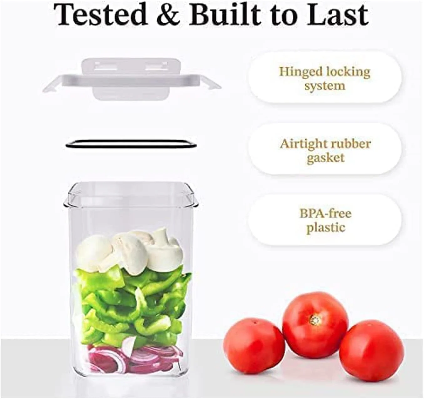 ظروف نگهداری مواد غذایی درب دار TYCOM مناسب برای نظم دهی آشپزخانه - ظروف پلاستیکی برای نگهداری مواد غذایی در انبار - ظروف نگهداری غلات، برنج، پاستا، آرد و شکر - 14 تکه مشکی ظروف نگهداری مواد غذایی درب دار TYCOM مناسب برای نظم دهی آشپزخانه - ظروف پلاستیکی برای نگهداری مواد غذایی در انبار - ظروف نگهداری غلات، برنج، پاستا، آرد و شکر - 14 تکه مشکی