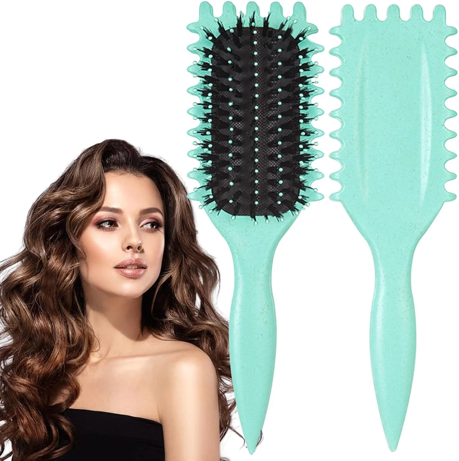 برس حالت دهنده فر، برس موی فر، برس حالت دهنده فر، کاهش کشیدگی مو (1 عدد)