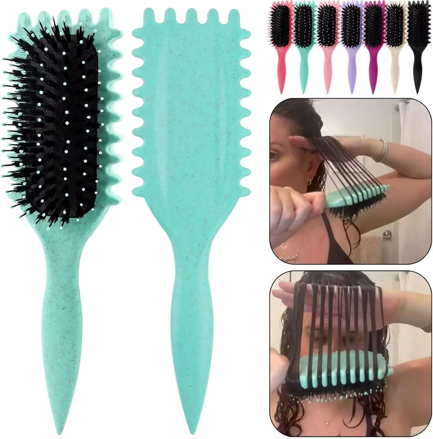 برس حالت دهنده موی فر، برس موی فر ممتاز، حالت دهنده و مشخص کننده فر برای خانم ها، باز کننده گره موی خیس و خشک، برس باز کننده گره و حالت دهنده برای انواع مو (آبی) برس حالت دهنده موی فر، برس موی فر ممتاز، حالت دهنده و مشخص کننده فر برای خانم ها، باز کننده گره موی خیس و خشک، برس باز کننده گره و حالت دهنده برای انواع مو (آبی)