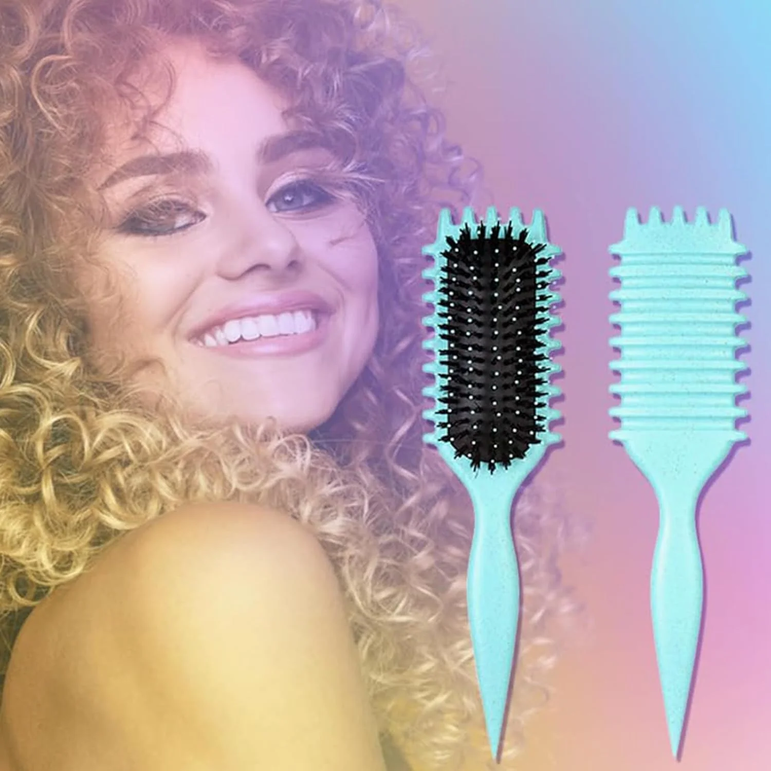 برس حالت دهنده موی فر، برس موی فر ممتاز، حالت دهنده و مشخص کننده فر برای خانم ها، باز کننده گره موی خیس و خشک، برس باز کننده گره و حالت دهنده برای انواع مو (آبی) برس حالت دهنده موی فر، برس موی فر ممتاز، حالت دهنده و مشخص کننده فر برای خانم ها، باز کننده گره موی خیس و خشک، برس باز کننده گره و حالت دهنده برای انواع مو (آبی)