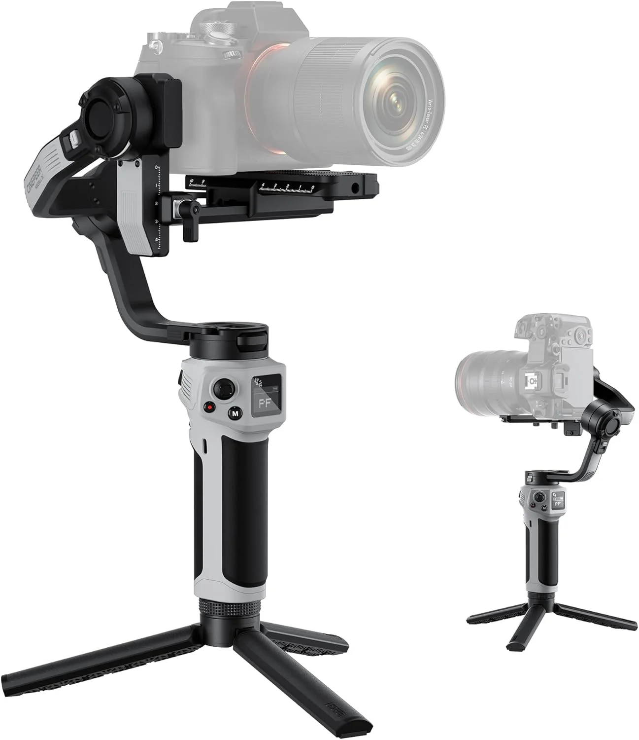 ZHIYUN CINEPEER Weebill 3E [رسمی]، تثبیت کننده گیمبال سبک وزن 3 محوره برای دوربین های DSLR و بدون آینه Canon/Sony/Panasonic/Nikon، بارگیری 3 کیلوگرمی، فیلمبرداری عمودی بومی، کنترل شاتر بلوتوث