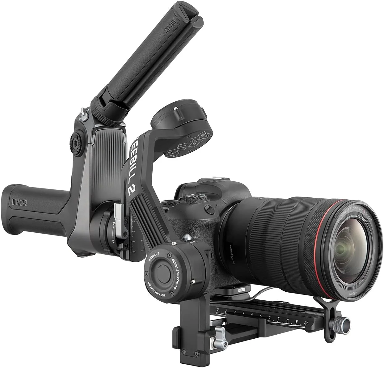استابلایزر گیمبال دستی 3 محوره ژیون Weebill 2 Combo به همراه کیف حمل و دسته، برای دوربین های DSLR و بدون آینه، استابلایزر ویدیویی حرفه ای سازگار با سونی، نیکون، کانن، پاناسونیک LUMIX استابلایزر گیمبال دستی 3 محوره ژیون Weebill 2 Combo به همراه کیف حمل و دسته، برای دوربین های DSLR و بدون آینه، استابلایزر ویدیویی حرفه ای سازگار با سونی، نیکون، کانن، پاناسونیک LUMIX