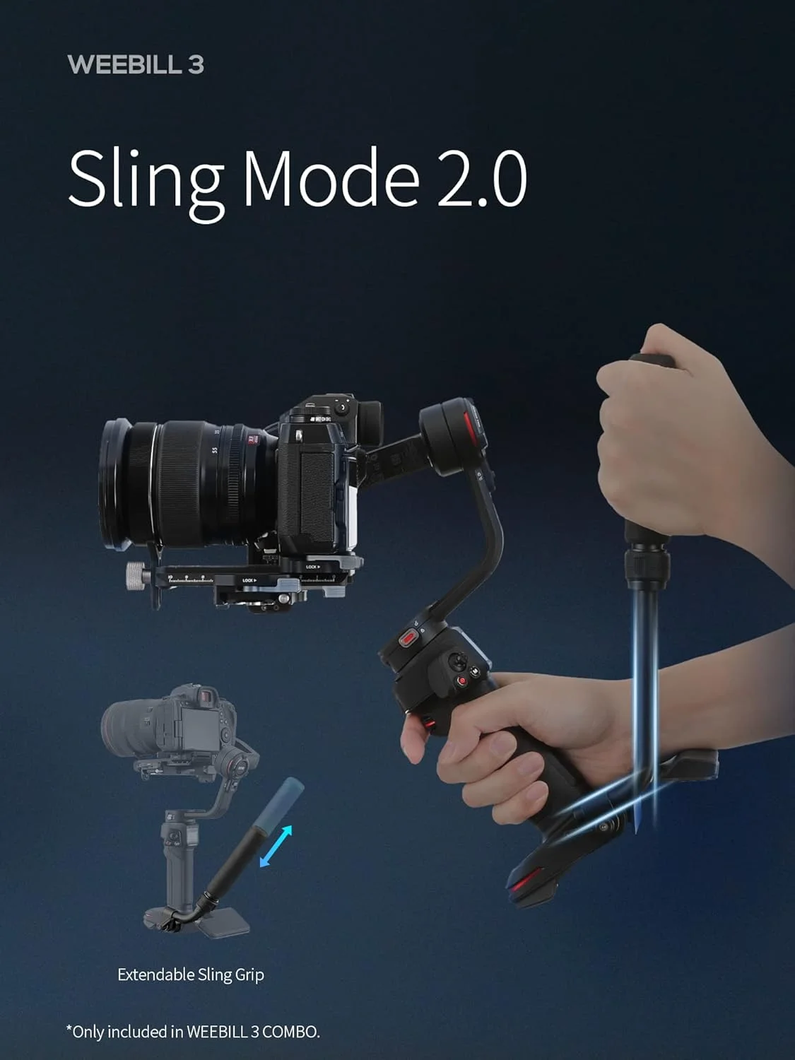 ژیون Weebill 3 Combo، لرزشگیر گیمبال برای دوربین های DSLR و بدون آینه، Nikon Sony Panasonic Canon Fujifilm BMPCC 6K، دسته اسلینگ قابل افزایش، تکیه گاه مچ دست، نور پرکننده و یکپارچه سازی میکروفون، شارژ سریع PD ژیون Weebill 3 Combo، لرزشگیر گیمبال برای دوربین های DSLR و بدون آینه، Nikon Sony Panasonic Canon Fujifilm BMPCC 6K، دسته اسلینگ قابل افزایش، تکیه گاه مچ دست، نور پرکننده و یکپارچه سازی میکروفون، شارژ سریع PD