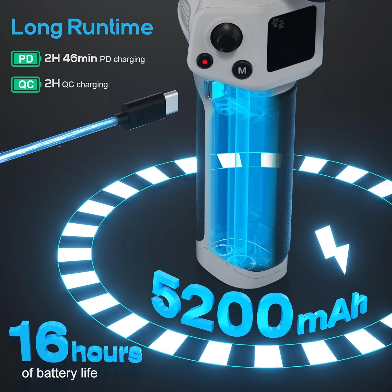 ZHIYUN CINEPEER Weebill 3E [رسمی]، تثبیت کننده گیمبال سبک وزن 3 محوره برای دوربین های DSLR و بدون آینه Canon/Sony/Panasonic/Nikon، بارگیری 3 کیلوگرمی، فیلمبرداری عمودی بومی، کنترل شاتر بلوتوث