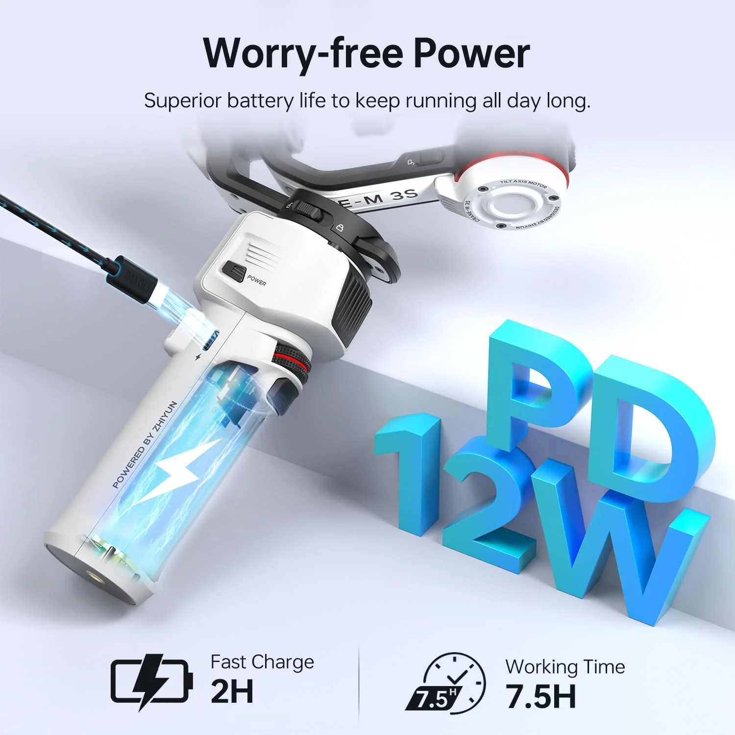 لرزشگیر دوربین سبک وزن 3 محوره ژیون کرین M3S