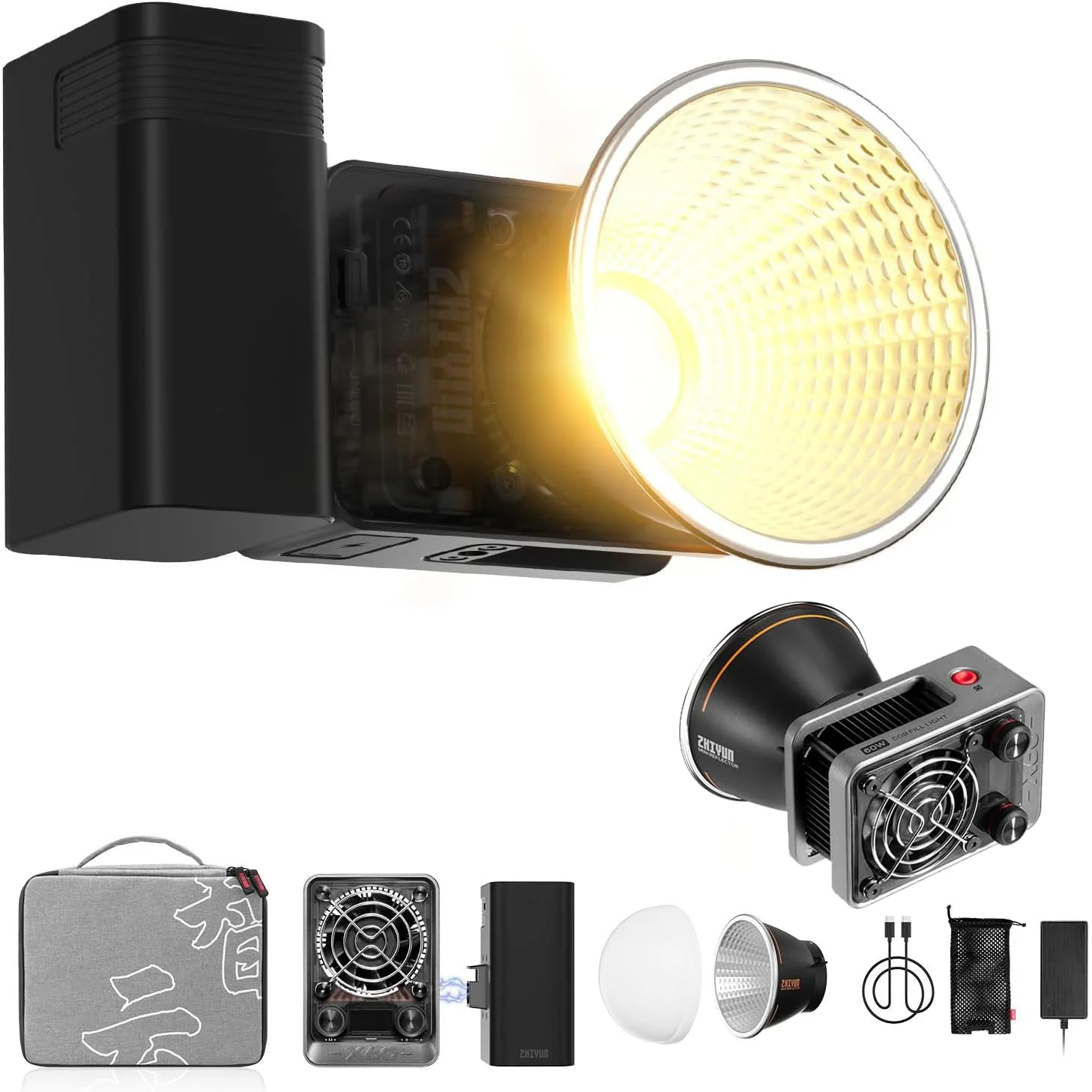 نور ویدئویی ZHIYUN X60 Combo، نورپردازی عکاسی برای ضبط ویدئو
