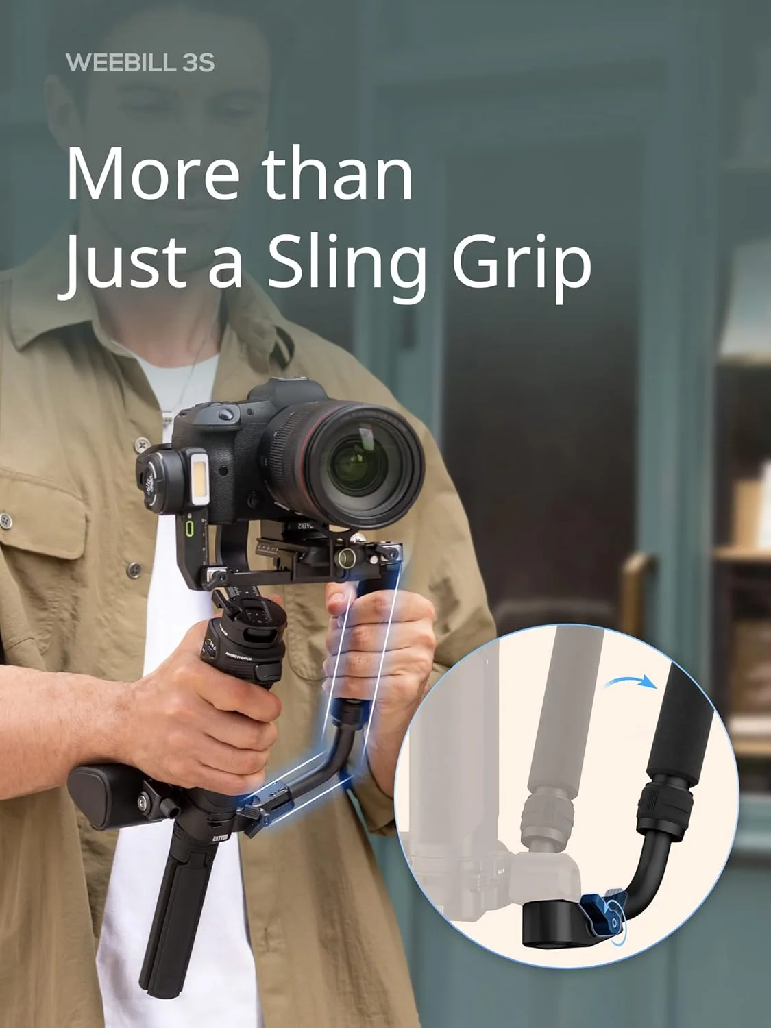 استابلایزر گیمبال کمبو ZHIYUN Weebill 3S برای دوربین های DSLR و بدون آینه کانن/نیکون/سونی/پاناسونیک/فوجی فیلم، فیلمبرداری عمودی، گریپ اسلینگ قابل افزایش استابلایزر گیمبال کمبو ZHIYUN Weebill 3S برای دوربین های DSLR و بدون آینه کانن/نیکون/سونی/پاناسونیک/فوجی فیلم، فیلمبرداری عمودی، گریپ اسلینگ قابل افزایش