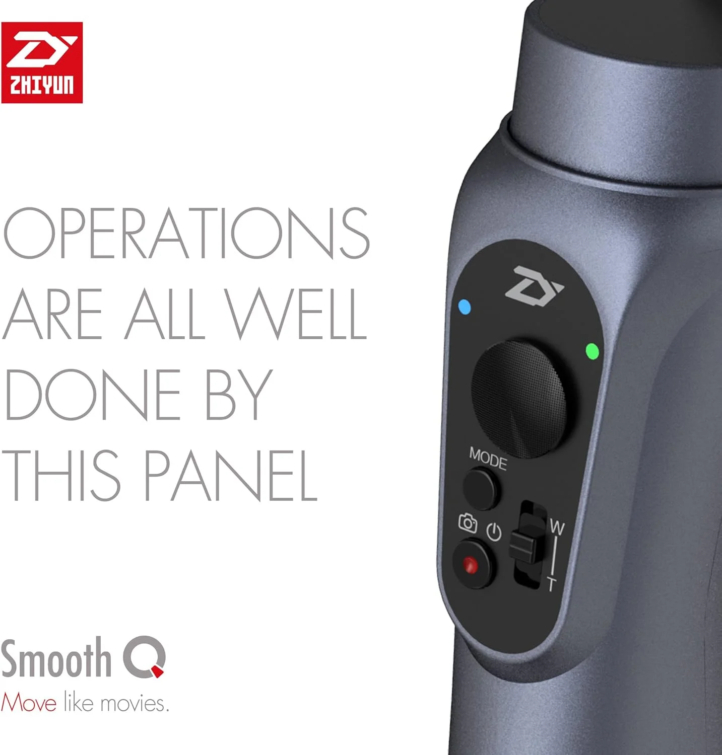 لرزشگیر موبایل دستی 3 محوره ژیون اسموث Q