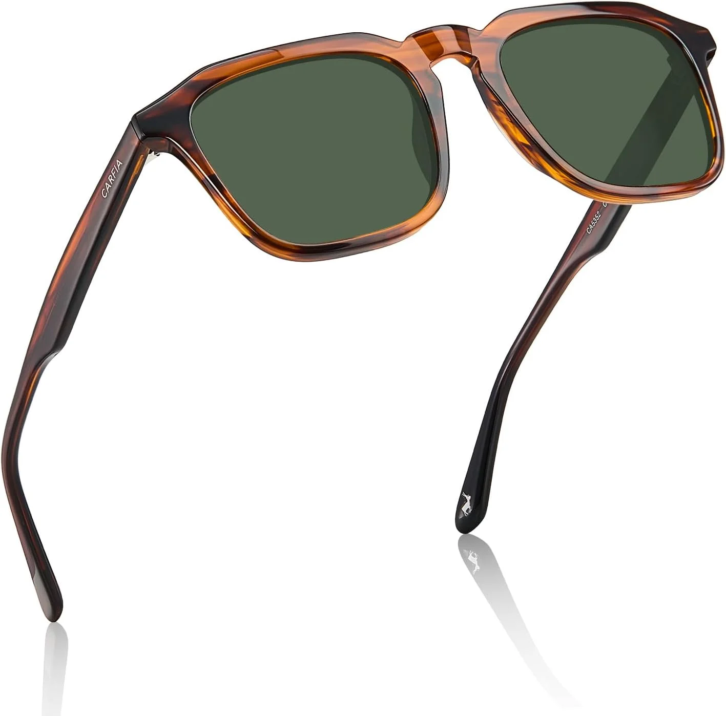 عینک آفتابی مردانه پلاریزه استات CARFIA، محافظت در برابر اشعه ماوراء بنفش، عینک های شیک و جذاب رترو برای رانندگی، گلف و ماهیگیری مدل CA5352