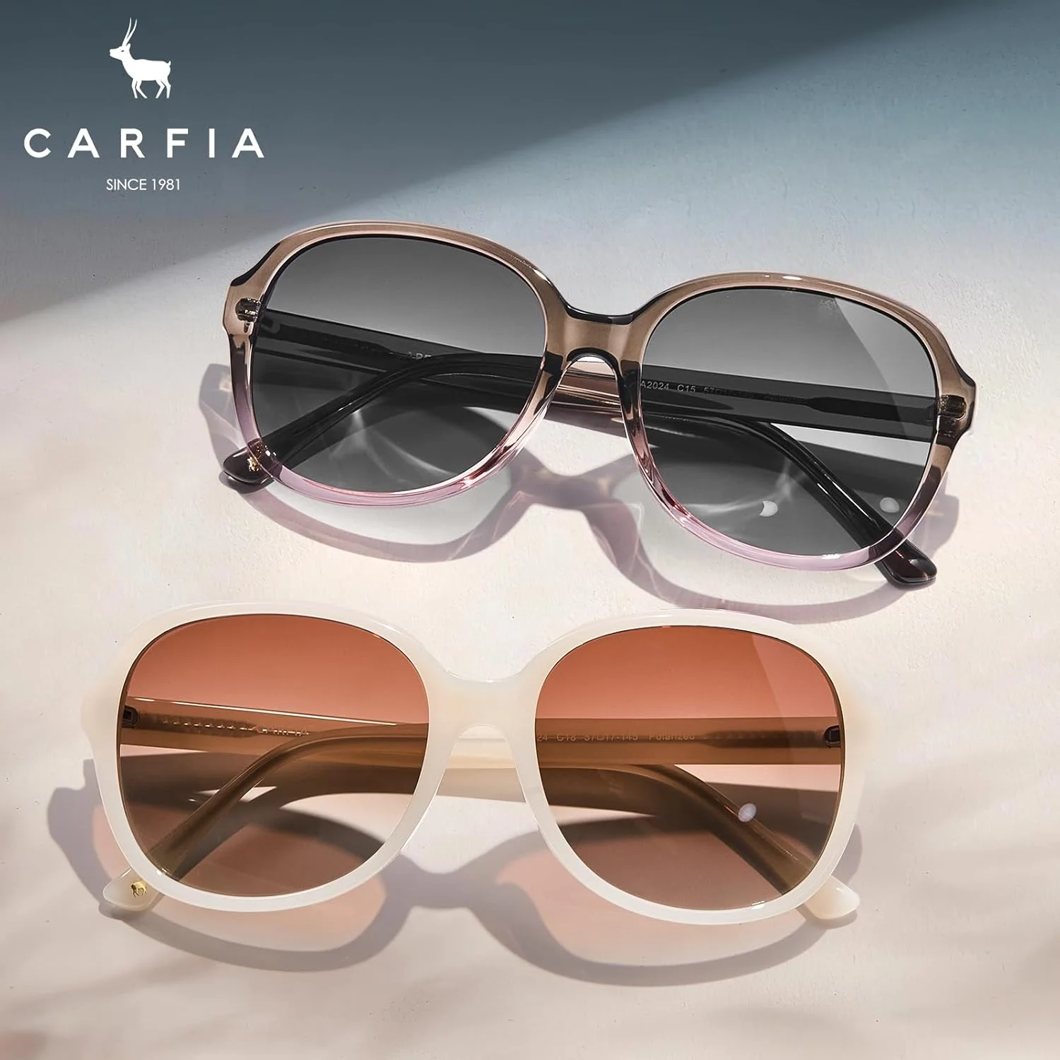 عینک آفتابی پلاریزه استات CARFIA زنانه، محافظت در برابر اشعه ماوراء بنفش، مدل CA2024 عینک آفتابی پلاریزه استات CARFIA زنانه، محافظت در برابر اشعه ماوراء بنفش، مدل CA2024
