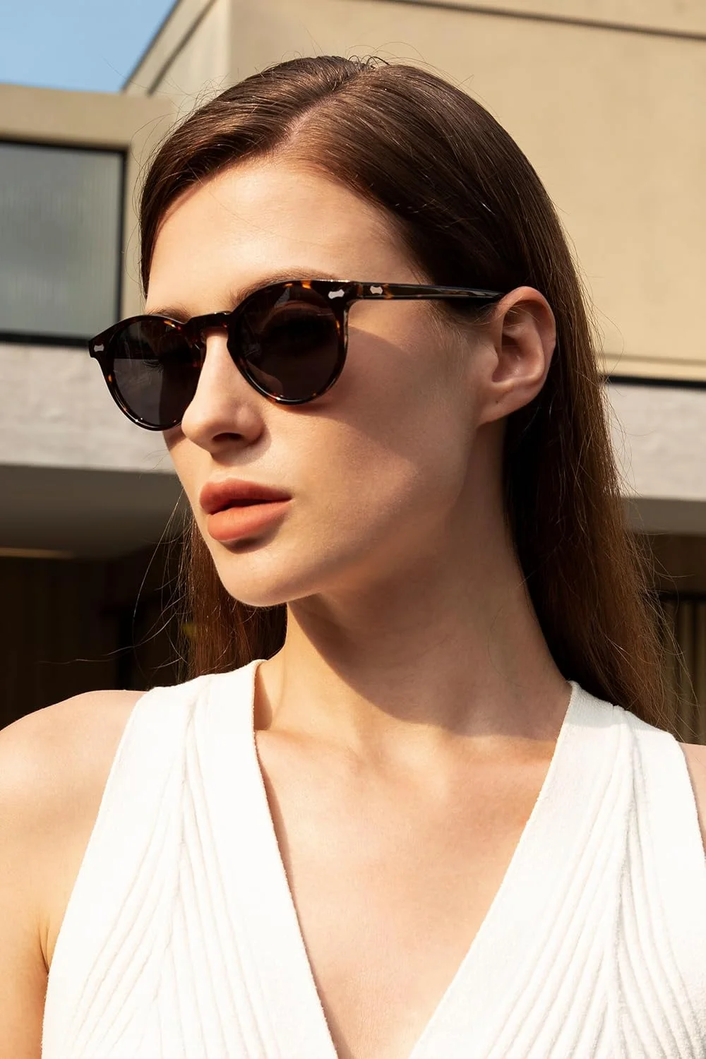 عینک آفتابی پلاریزه زنانه Carfia با طراحی وینتج، لنز محافظ UV400 و فریم استات عینک آفتابی پلاریزه زنانه Carfia با طراحی وینتج، لنز محافظ UV400 و فریم استات