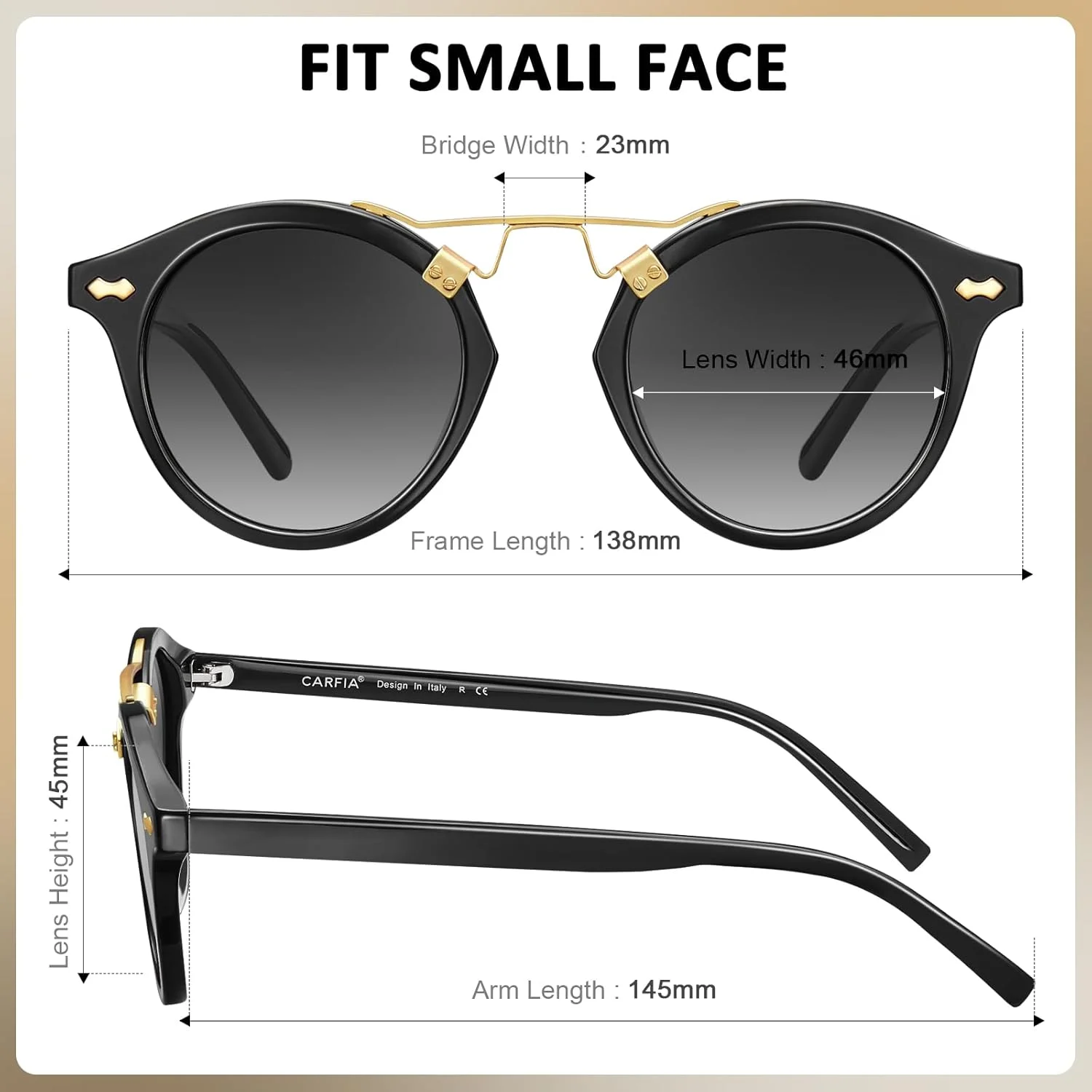 عینک آفتابی زنانه Carfia مدل Ts5395