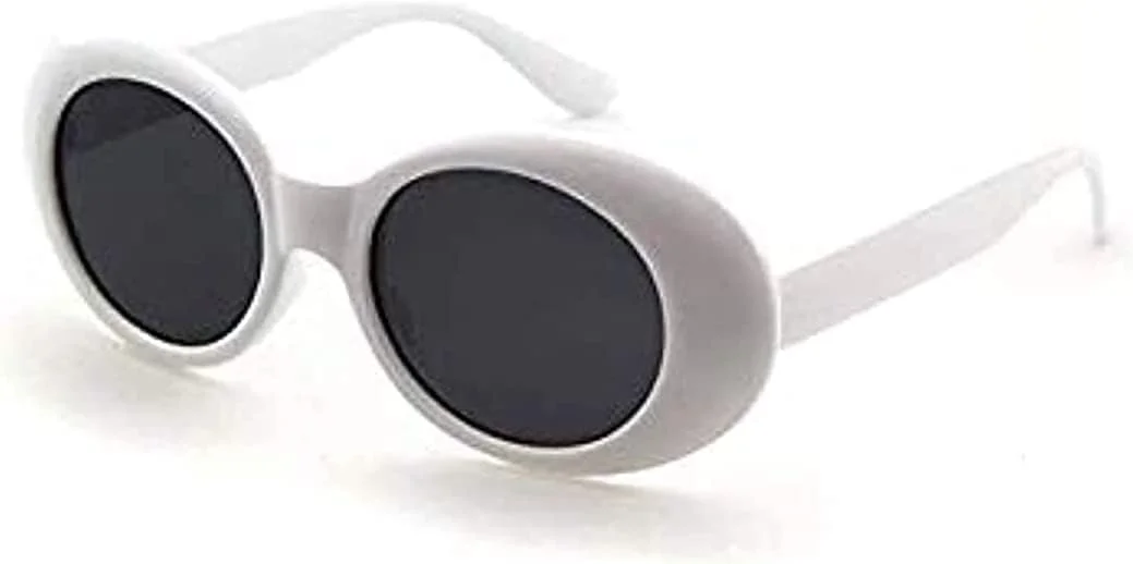 عینک آفتابی بیضی شکل COOLBABY Clout، سبک مدرن، فریم ضخیم رترو، الهام گرفته از کرت کوبین با لنز گرد، طرح وینتیج - سایز One Size عینک آفتابی بیضی شکل COOLBABY Clout، سبک مدرن، فریم ضخیم رترو، الهام گرفته از کرت کوبین با لنز گرد، طرح وینتیج - سایز One Size