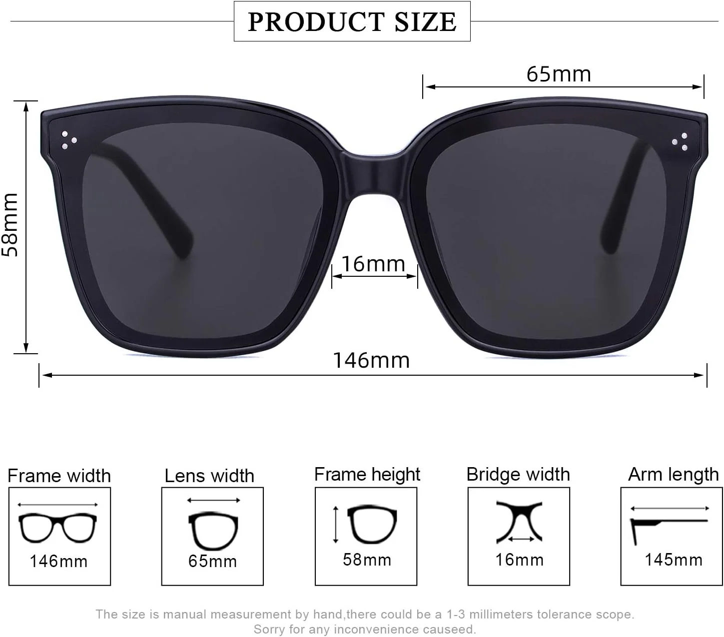 عینک آفتابی زنانه کلوسین، بزرگ، پلاریزه، با لنز نایلونی محافظ UV400، مناسب برای فضای باز، رانندگی و ماهیگیری