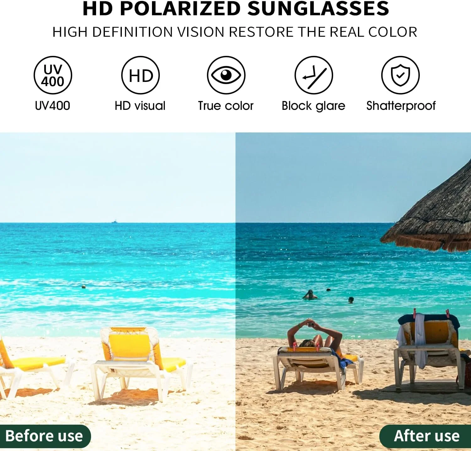 عینک آفتابی پلاریزه مردانه و زنانه DUBERY با محافظت UV400، عینک آفتابی مربعی رانندگی، سایه های مد روز P8818