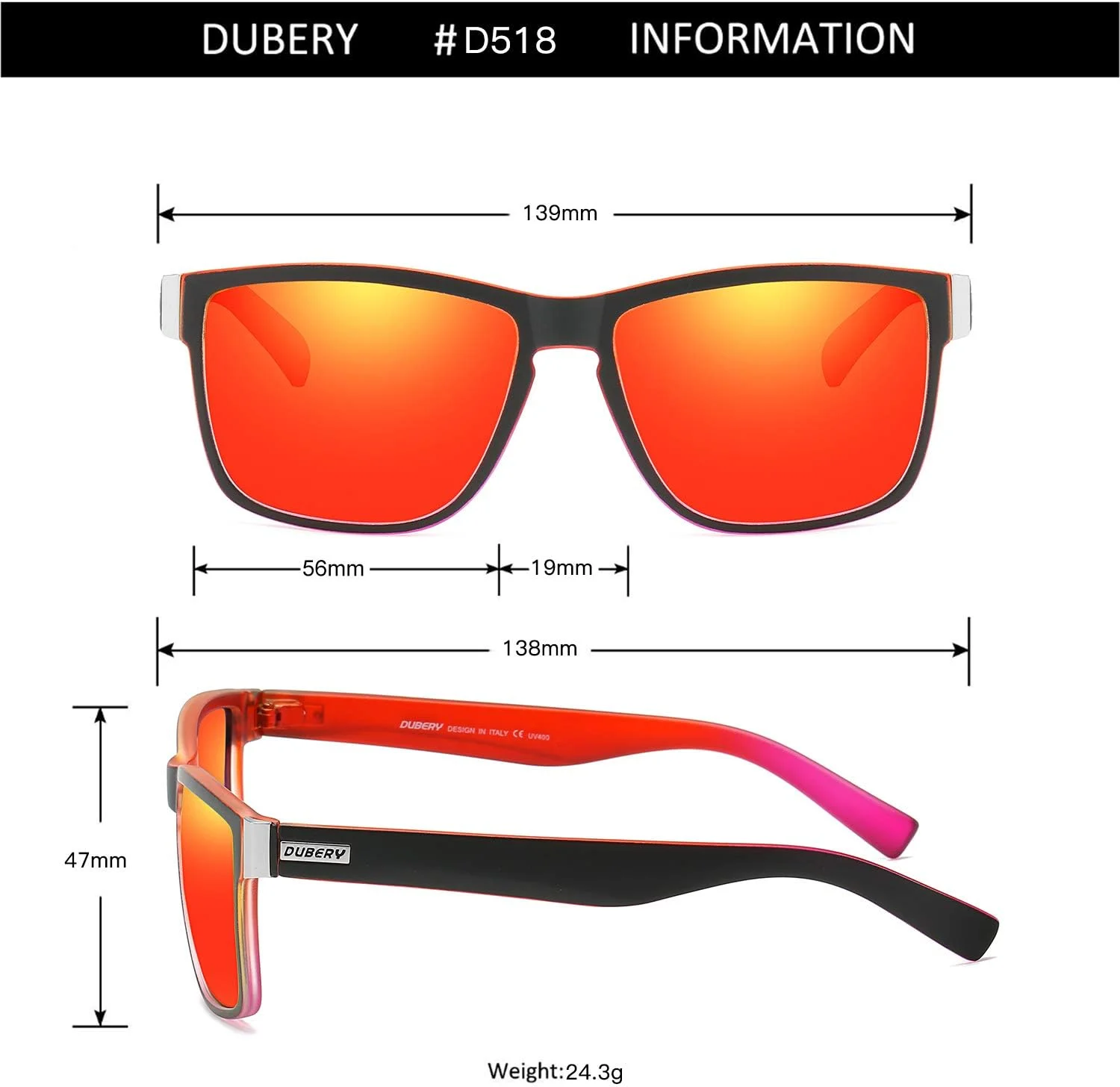 عینک آفتابی پلاریزه DUBERY مدل D518، طرح وینتیج، مناسب آقایان و بانوان عینک آفتابی پلاریزه DUBERY مدل D518، طرح وینتیج، مناسب آقایان و بانوان