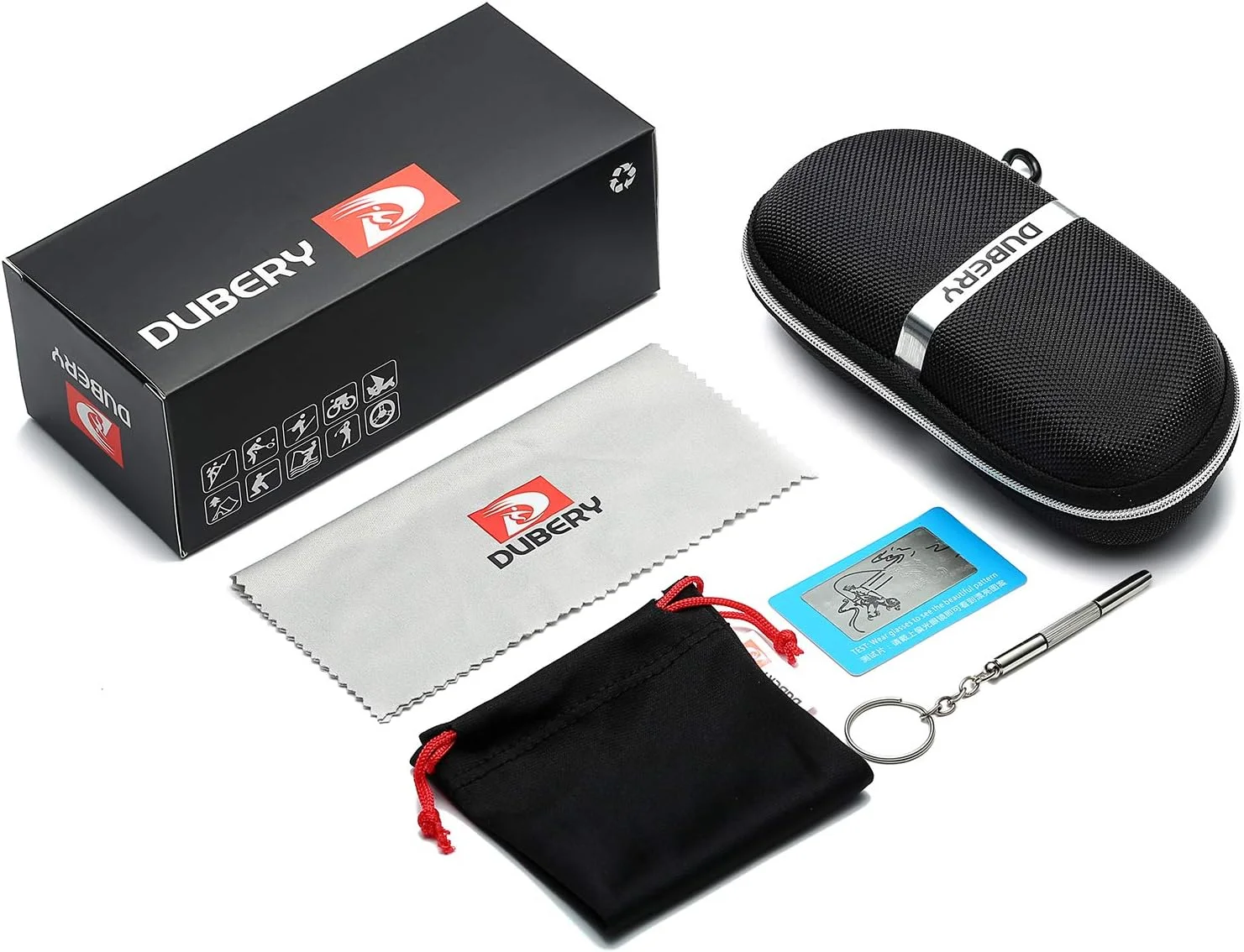 عینک آفتابی پلاریزه ورزشی مردانه DUBERY مدل D120 با محافظت 100% در برابر اشعه ماوراء بنفش مناسب رانندگی، دوچرخه سواری و ماهیگیری