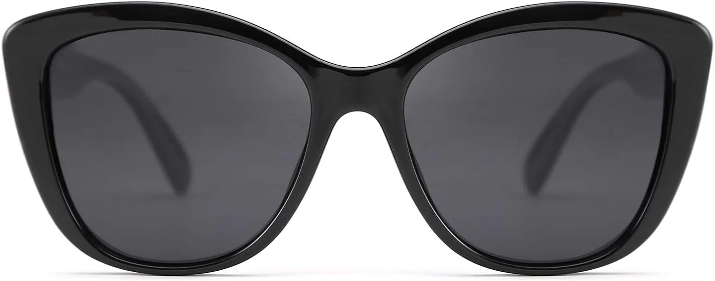 FEISEDY Polarized Retro Sunglasses Women Cat Eye Oversized Frame Sun Glasses B2451 FEISEDY Polarized Retro Sunglasses Women Cat Eye Oversized Frame Sun Glasses B2451