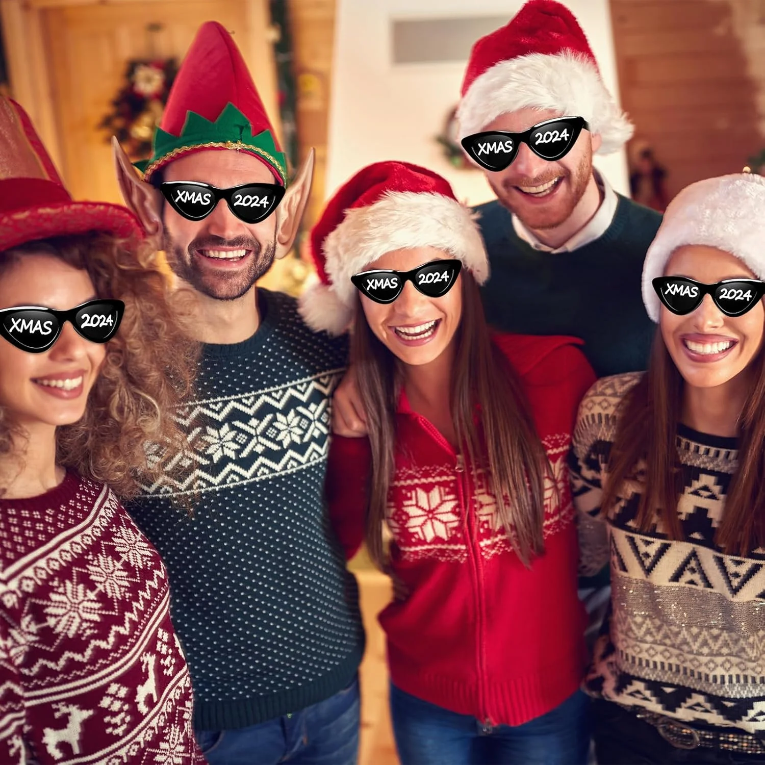 فلوتسان 12 عدد عینک آفتابی شخصی سازی شده عروسی، عینک آفتابی عمده فروشی طرح چشم گربه ای سفارشی با 4 قلم رنگ برای گیفت های مهمانی سفارشی