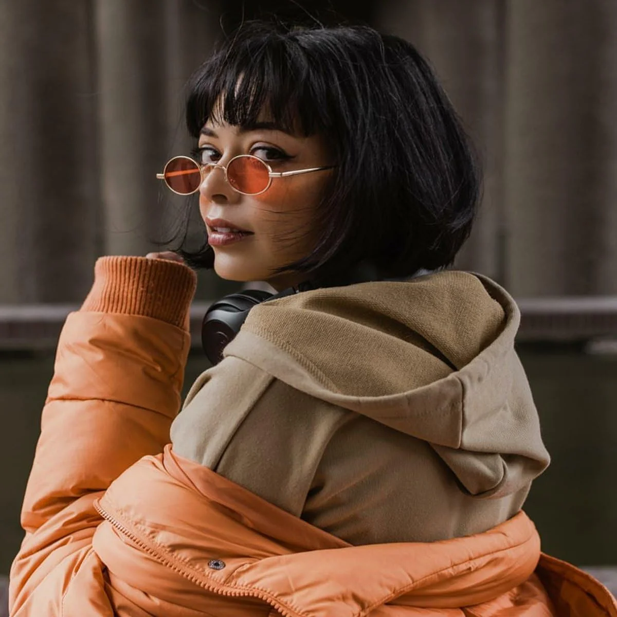 عینک آفتابی گرد کوچک وینتیج FEISEDY، فریم فلزی باریک یکپارچهسازی با سیستمعامل، رنگهای آبنباتی B2422