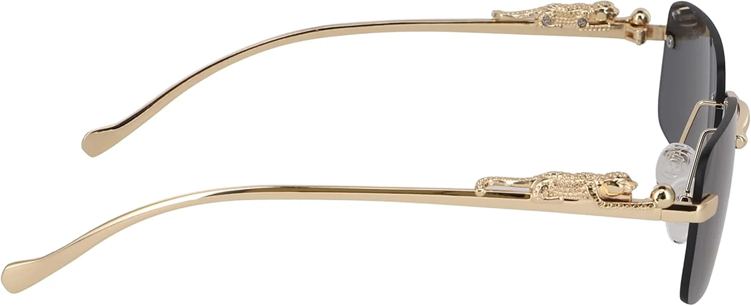 عینک آفتابی بدون فریم بزرگ و بدون لبه فلاولس برای زنان و مردان، عینک های مستطیلی بدون فریم