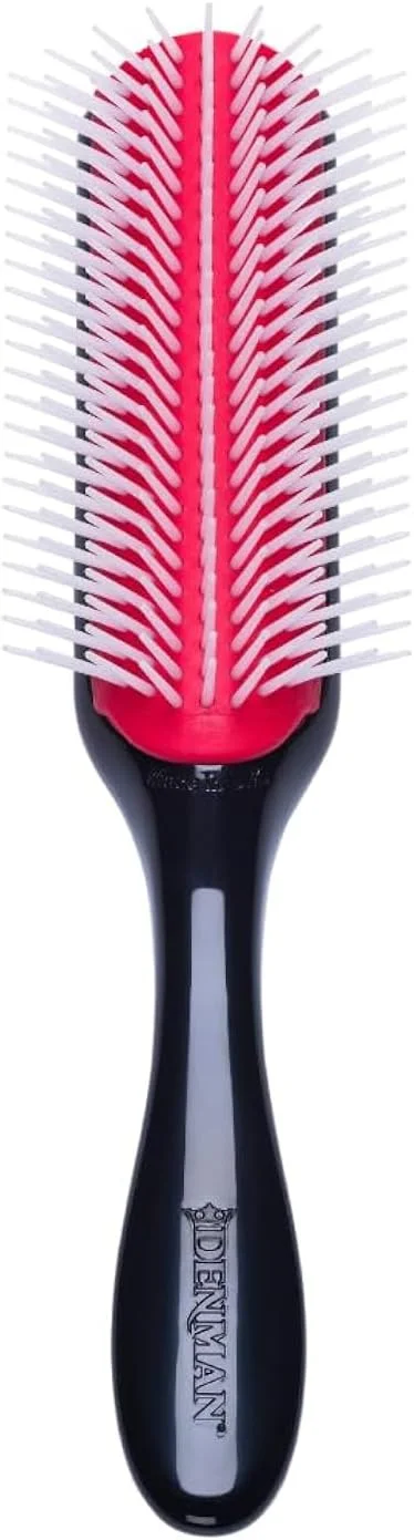 برس حالت دهنده بزرگ Denman D4 | برس 9 ردیفه آنتی استاتیک برای خشک کردن و حالت دادن مو | ایده آل برای موهای ضخیم و بلند | 1 عدد